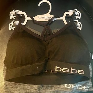 Set of 2 Bebe Razorback Comfort Bras NWT